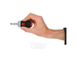 Отвертка с трещоткой, мини, с битами 11шт., ZEBRA, WURTH WURTH 061363050