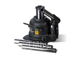 Домкрат бутылочный, двухштоковый, профессиональный 10 т, 125-225 мм RUNTEC RT-WJ10