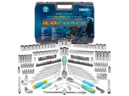 Набор инструментов 216пр. 1/4" 3/8" 1/2"(6гр.)(4-32мм) ILOforce IF-38841