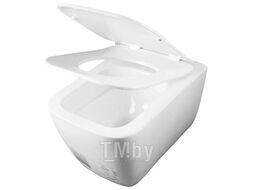 Инсталляция Eccellenza tecnica с кнопкой хром (круглая) и унитазом Idevit Halley Rimless с сиденьем Ultra 152.4.501.8088 + 152.7.312.088 + SETK3204-2616-001-1-6000
