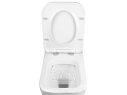 Инсталляция Eccellenza tecnica с кнопкой хром (круглая) и унитазом Idevit Halley Rimless с сиденьем Ultra 152.4.501.8088 + 152.7.312.088 + SETK3204-2616-001-1-6000