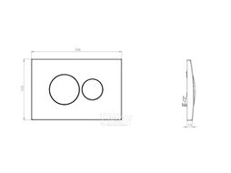 Инсталляция Eccellenza tecnica с кнопкой хром (круглая) и унитазом Idevit Halley Rimless с сиденьем Ultra 152.4.501.8088 + 152.7.312.088 + SETK3204-2616-001-1-6000