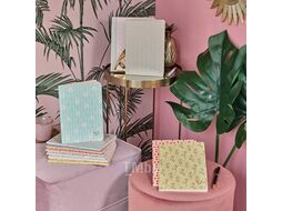 Блокнот А5 148*210 мм, 48 л., лин. "Neo Deco Spring-Summer collection", шитый, морской зеленый Clairefontaine 193336C