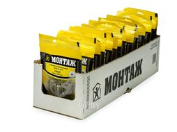 Саморез универсальный 3.0x45, желтый цинк, дой-пак S, (50шт) МОНТАЖ MD001302