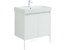 Тумба с умывальником Aquanet Nova Lite 75 / 302526 (белый глянец)
