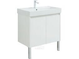 Тумба с умывальником Aquanet Nova Lite 75 / 302526 (белый глянец)