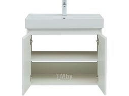 Тумба с умывальником Aquanet Nova Lite 75 / 302526 (белый глянец)