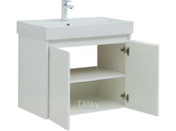 Тумба с умывальником Aquanet Nova Lite 75 / 302526 (белый глянец)