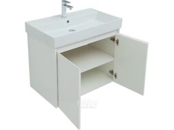 Тумба с умывальником Aquanet Nova Lite 75 / 302526 (белый глянец)