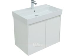 Тумба с умывальником Aquanet Nova Lite 75 / 302526 (белый глянец)