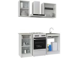 Готовая кухня НК Мебель Ника 1 L / 76144500 (графит/дуб вотан)