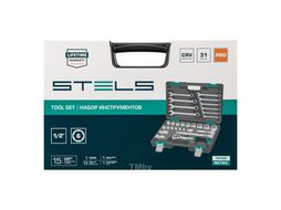 Набор инструментов, 1/2", CrV, пластиковый кейс 31 предм. STELS 14102