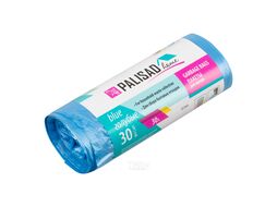 Пакеты для мусора 30 л x 30 шт. голубые, Home Palisad 927045