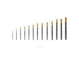 Набор сверл по металлу, 1,5-6,5 мм, HSS-Tin, Golden Tip, 13 шт Denzel 72318