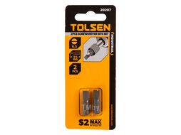 Набор вставок (бит) торцевых 1/4", Slotted, 6,5х1,2 мм, 25 мм, 2 предмета TOLSEN TT20207
