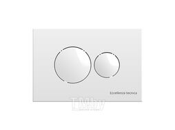 Инсталляция Eccellenza tecnica с белой кнопкой (круглая) и унитазом Idevit Halley Rimless с сиденьем Ultra 152.4.501.8088 + 152.7.310.088 + SETK3204-2616-001-1-6000