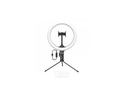 Кольцевая лампа Baseus CRZB10-A01 Live Stream Holder-table Stand (25 cm) + штатив настольный, 3 режима света, Black