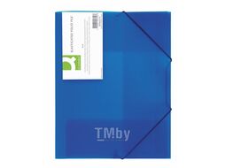 Папка на резинках 15 мм. пласт., прозр., черный Q-Connect KF02314
