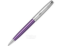 Ручка шарик/автомат "Sonnet Essential SB K545 LaqGreen CT" 1 мм, метал., подарочн. упак., серебристый/зеленый, стерж. черный Parker 2169365