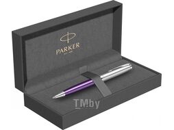 Ручка шарик/автомат "Sonnet Essential SB K545 LaqGreen CT" 1 мм, метал., подарочн. упак., серебристый/зеленый, стерж. черный Parker 2169365