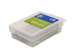 Винт мебельный 6х60, полусфер. головка, шлиц KOMBI, цинк (4шт) EKT B006660