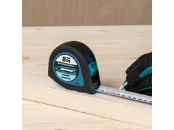 Рулетка "Ergonomisch", 8 м x 25 мм, магнитный обрезиненный зацеп GROSS 31104