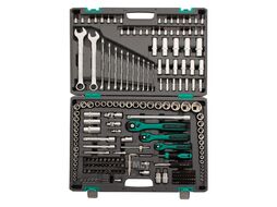 Набор инструмента, 1/4", 3/8", 1/2", Cr-V, S2, усиленный кейс, 216 предм. STELS 14115