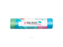Пакеты для мусора с завязками 35 л x 15 шт. синие, Home Palisad 927155