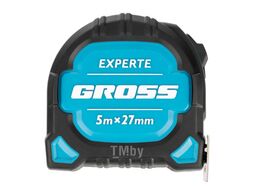 Рулетка Experte, 5 м x 27 мм, двухкомпон. корпус, магнит, двухстор. разметка, нейлон Gross 32575