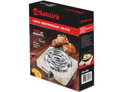 Плитка электро беж 1000Вт 145мм 1конф/спир SAKURA ПЭ-02C