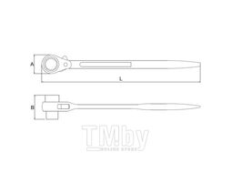 Ключ трещотка проходная 12 гр. 41x46 мм Licota ARW-40B4146