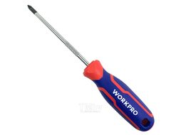 Отвертка Phillips PH1х100мм PRO, WORKPRO WP221027