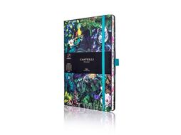 Блокнот А5 130*210 мм., 96 л., тонир., лин. "Eden Panda" обл. искусств. матер., на резинке, разноцветный, срез разноцветный
