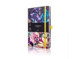 Блокнот А5 130*210 мм., 96 л., тонир., лин. "Eden Panda" обл. искусств. матер., на резинке, разноцветный, срез разноцветный