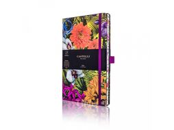 Блокнот А5 130*210 мм., 96 л., тонир., лин. "Eden Panda" обл. искусств. матер., на резинке, разноцветный, срез разноцветный