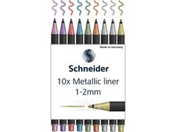 Набор ручек капиллярных "Paint-It 020" 10 шт., 1-2 мм, ассорти металлик Schneider ML02011503