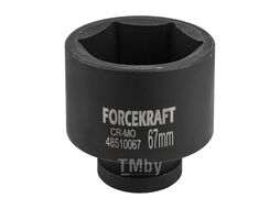 Головка ударная глубокая 1", 67мм (6гр) FORCEKRAFT FK-48510067