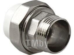 Муфта П/П комб. с разборным соед. НР 25х1 белая PRO AQUA PA21015