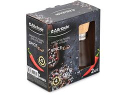 Набор мельниц для специй Attribute Spice Wood AGS359 (2шт)