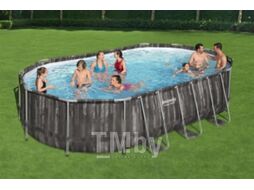 Каркасный бассейн Bestway Power Steel Swim Vista 5611R (610x366x122, с фильтр-насосом и лестницей)
