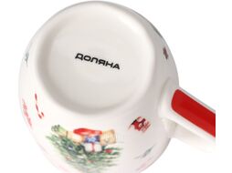 Кружка Доляна Новый год. Ель / 7866257 (белый)