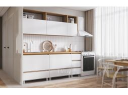 Готовая кухня Стендмебель Хелен 2.0 (белый/дуб крафт золотой)