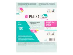 Пакеты для мусора 180 л x 10 шт. пвд особопрочные черные, длинный ролик, Home Palisad 927285