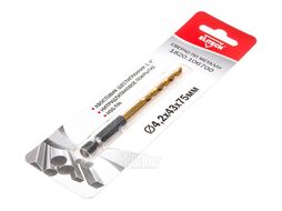 Сверло 4.2х75 HSS-G+TiN HEX1/4" ELITECH 1820.106700