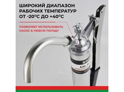 Насос для перекачки топлива бочковой рычажный БелАК Пегас БАК.00111
