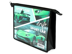 Папка для тетрадей А5 на молнии Green sport car Пчелка ПМ-А5-29