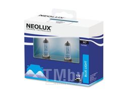 Комплект галогенных ламп пластиковая коробка 2шт 12V 55W H7 Blue голубовато-белый свет 4000K NEOLUX N499B-2SCB