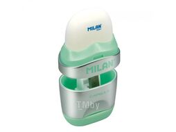 Точилка на 1 отв. "Capsule silv" с ластиком, ассорти Milan 4714112