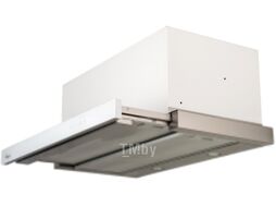 Вытяжка телескопическая Akpo Light Glass Touch Twin II 60 WK-7 (белое стекло/нержавеющая сталь)