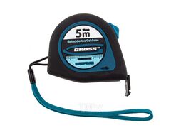 Рулетка "Ergonomisch", 5 м x 19 мм, магнитный обрезиненный зацеп GROSS 31102